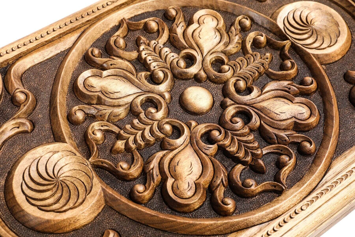 Grand Backgammon en Bois Artisanal