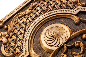 Grand Backgammon en Bois Artistique