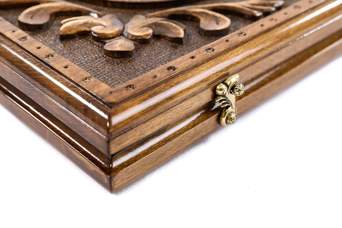 Grand Backgammon en Bois Serrure