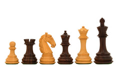 Grandes Pièces d'échecs Sculptées <br>en Bois de Rose