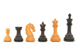 grandes pieces d'échecs scupltées en bois de rose ebene