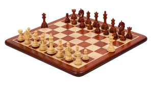 Grandes Pièces d'échecs Sculptées <br>en Bois de Rose