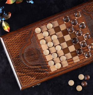jetons de backgammon en bois de luxe jouer au backgammon