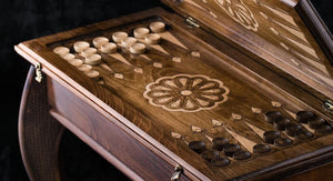 jetons de backgammon en bois européen