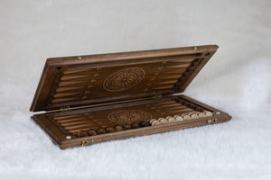 Jeu de Backgammon de Luxe Portable