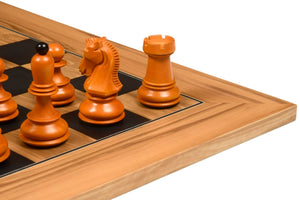 Jeu d'Échecs en Bois d'Olivier Fou