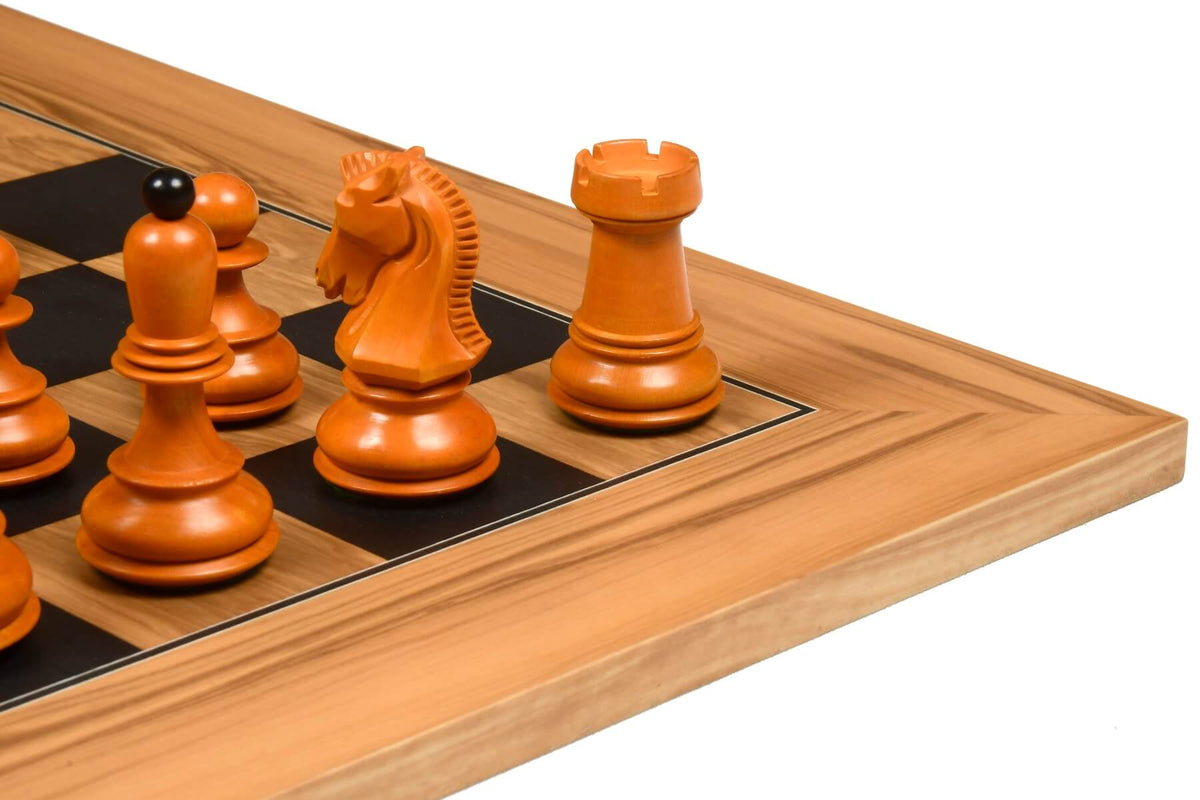 Jeu d'Échecs en Bois d'Olivier Fou