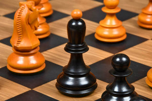 Jeu d'Échecs en Bois d'Olivier Noirs