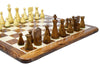 Jeu d'Échecs en Bois Sculpté Cavalier