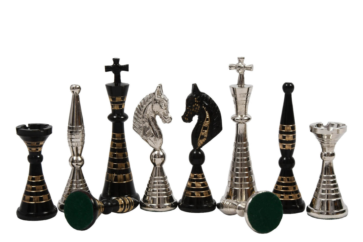 Jeu d'Échecs en Argent Fabrication Artisanale
