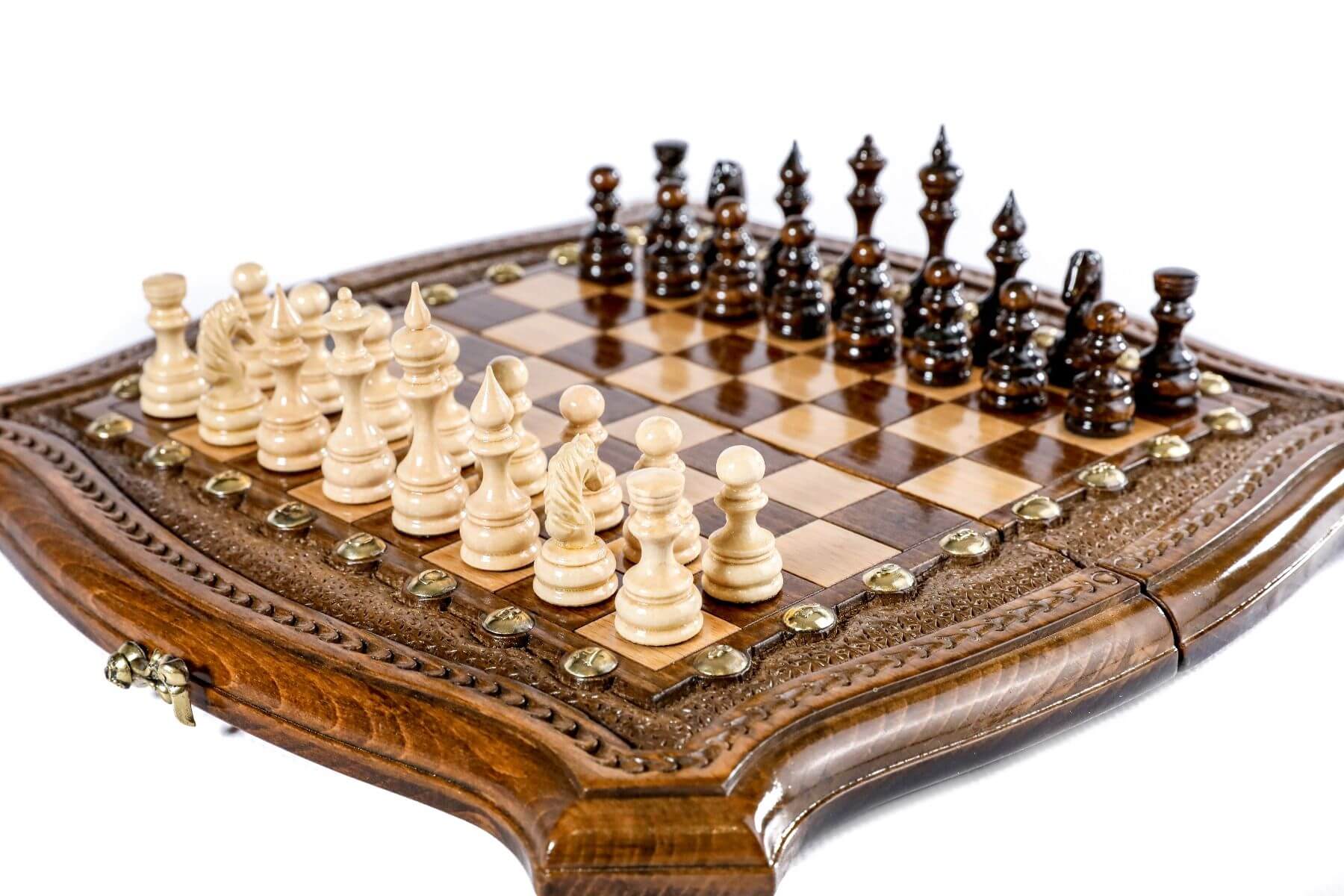 marque generique - Professionnel En Bois Pliant Jeu d'échecs