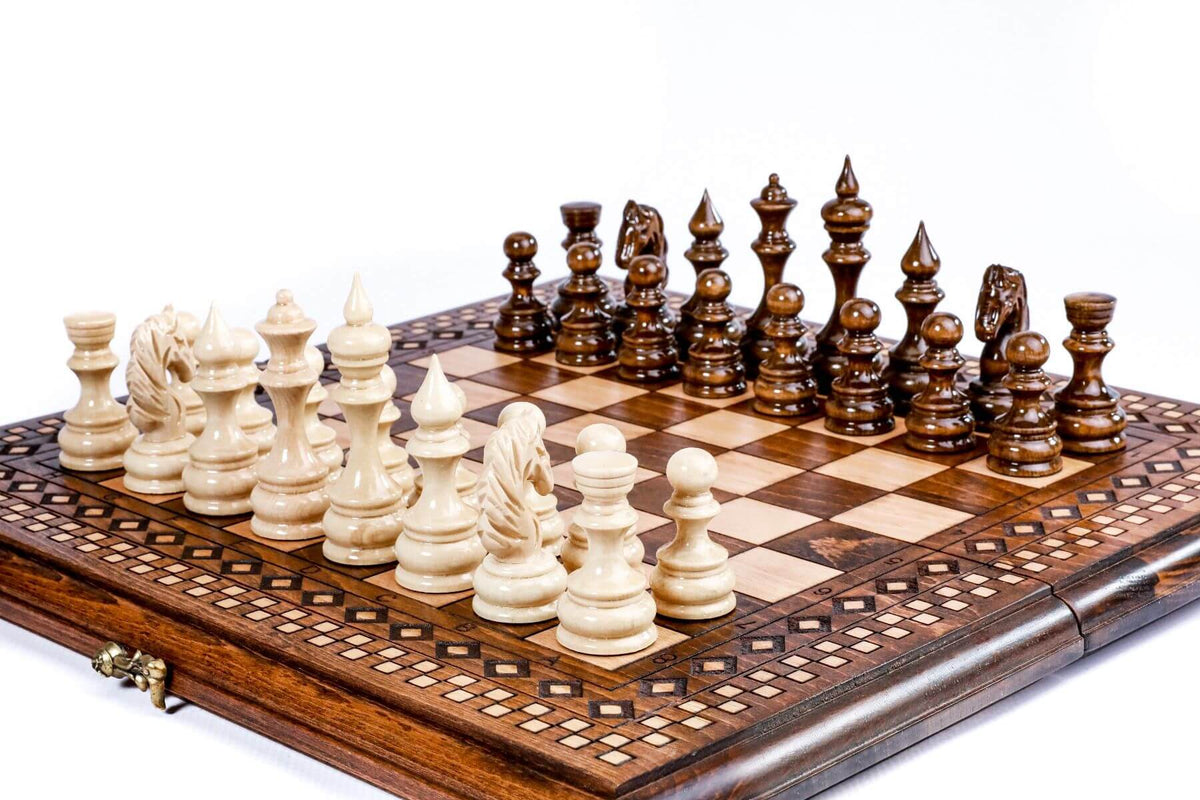 Jeu d'Echecs en Bois Original Hêtre