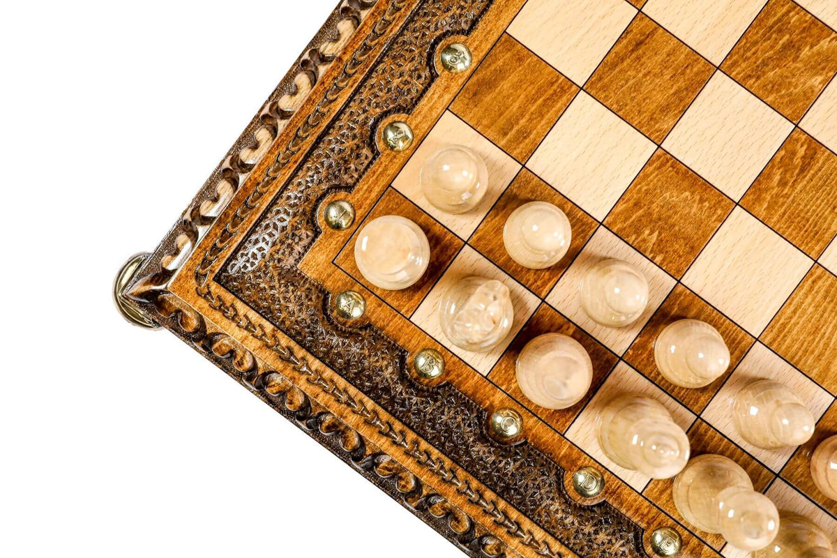 Jeu d'Échecs en Bois Précieux Tour