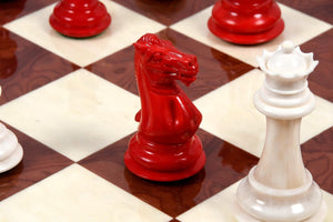 Jeu d'Échecs en Os Chevalier Blanc