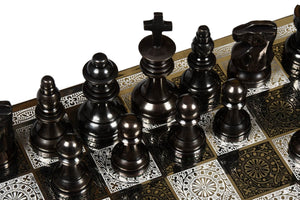 Jeu d'Échecs en Laiton Avec ReINES