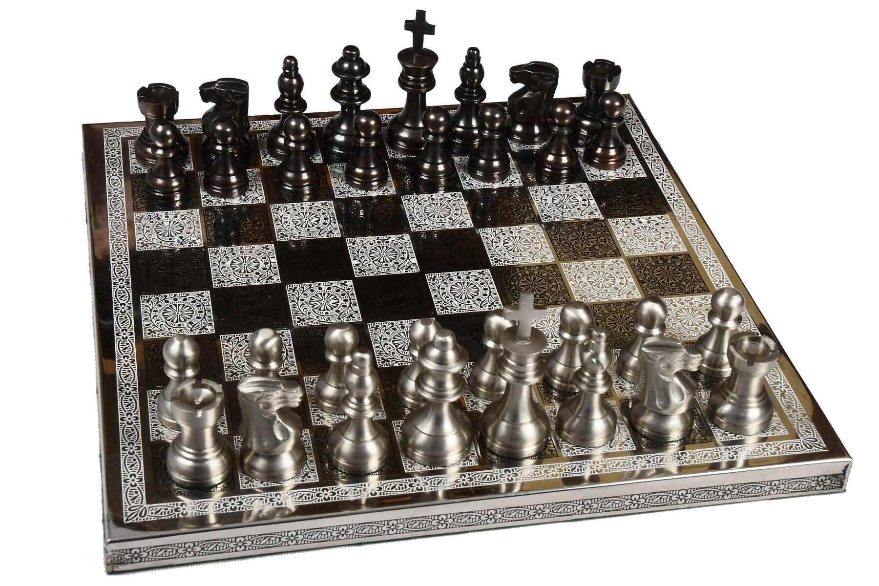 Jeu d'Échecs en Laiton