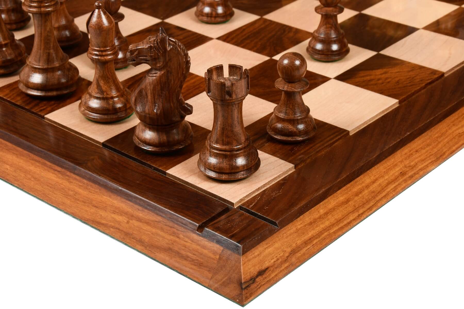 Jeu d'Échecs Staunton Supreme IV en Bois de Rose Reine Noire