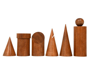 jeu echecs design bois geometric