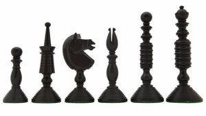 Jeu d'Echecs en Bois d'Ebène Poli Noir