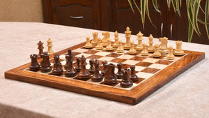 Jeu d'Echecs en Bois de Rose fait à la Main Table