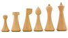 Jeu d'Echecs Minimaliste en Bois de Buis Blanc