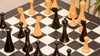 Jeu d'Echecs Minimaliste en Bois de Buis Fou