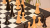 Jeu d'Echecs Minimaliste en Bois de Buis Table