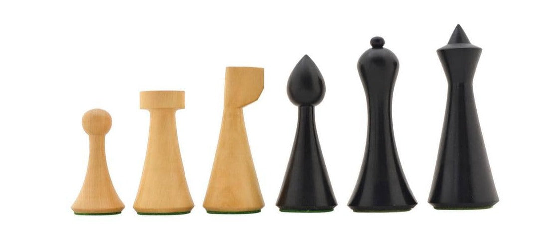 Jeu d'Echecs Minimaliste en Bois de Buis