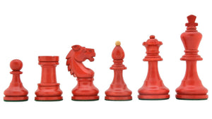 Jeu d'Échecs Rouge en Bois