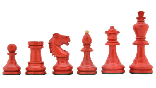 Jeu d'Échecs Rouge en Bois