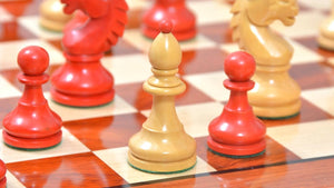 Jeu d'Échecs Rouge en Buis