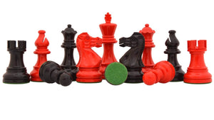 jeu echecs rouge et noir feutre