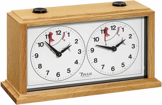 Pendule d'Échecs <br>en Bois