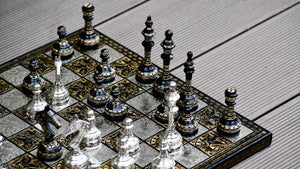 Pièces d'Échecs en Métal de Luxe