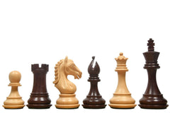 Pièces d'Échecs Buste<br>Lesté en Bois de Rose