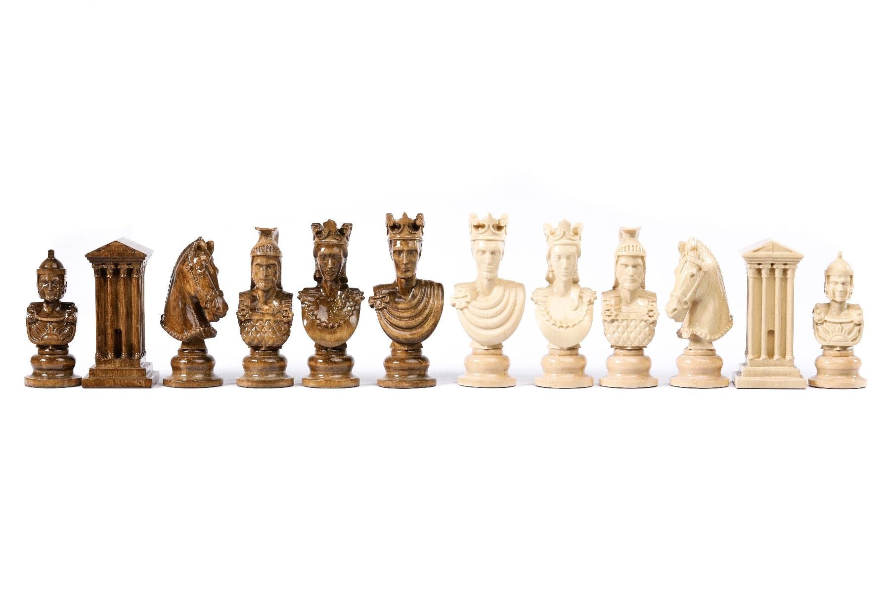 Pièces d'Echecs de Luxe en Bois