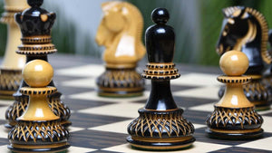Pièces d'Echecs en Bois de Luxe Pions Adverses