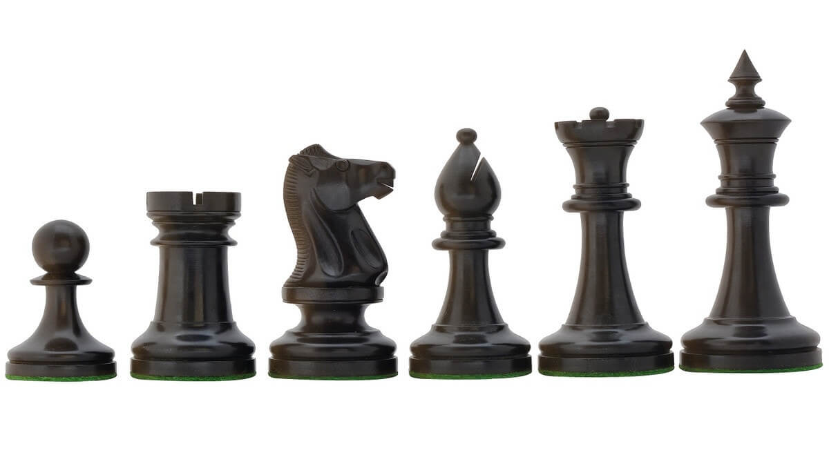 Pièces d'Échecs Classiques Noires