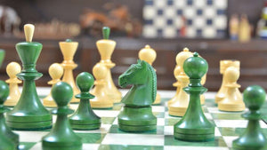 pieces echecs pour échiquier vert