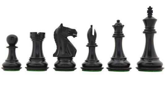 Pièces d'Echecs Staunton en Bois d'Ebène