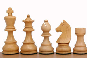 pieces echecs staunton noir buis
