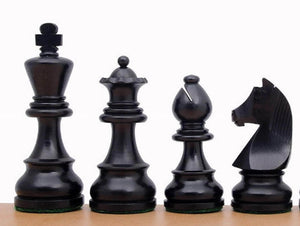 pieces echecs staunton noir bois indien