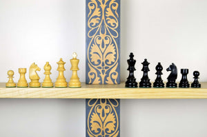 pieces echecs staunton noir damier