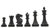 Pièces d'Echecs Vintage Noires