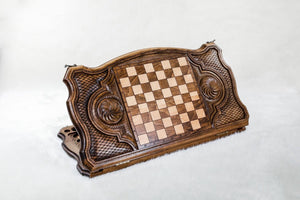 Plateau de Backgammon Cerf de Luxe Damier