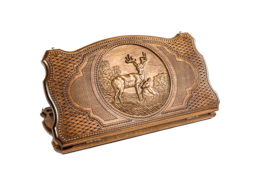Plateau de Backgammon avec Cerf