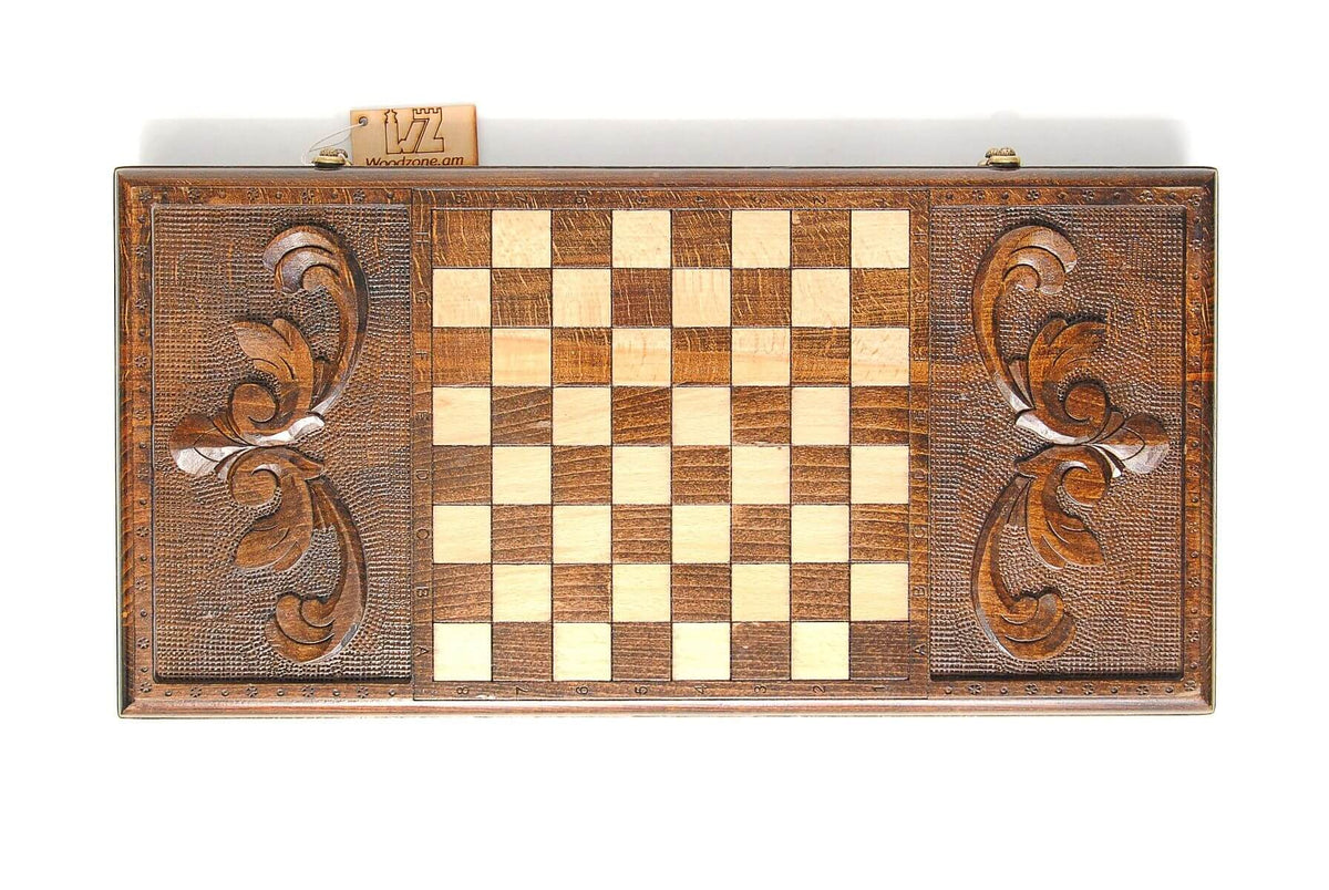Plateau de Backgammon Félins Damier