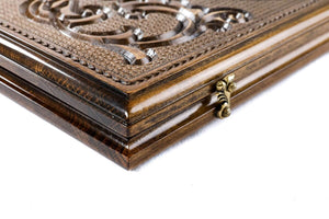 Plateau de Backgammon Lion Oriental Serrure