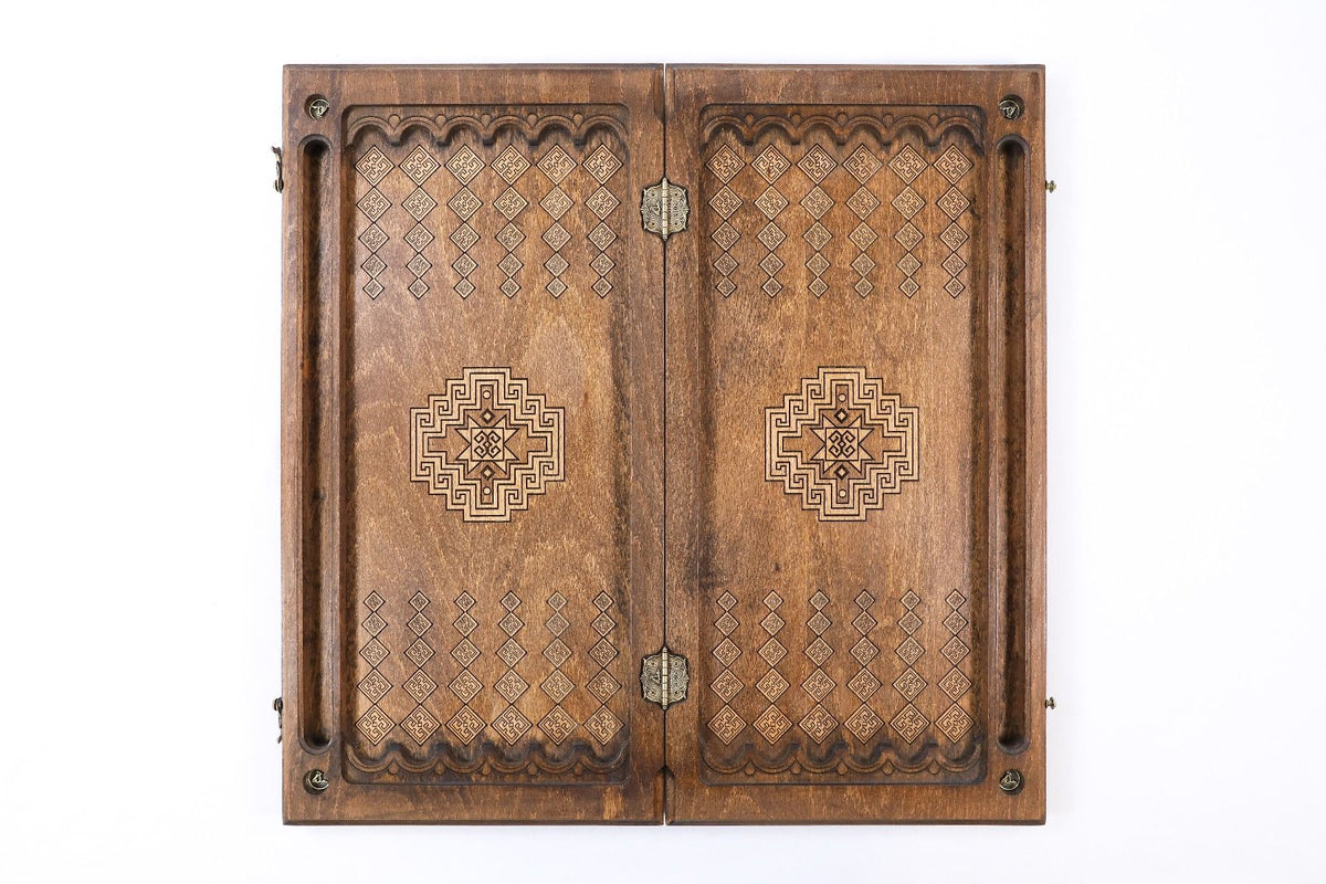 Plateau de Backgammon Mosaïque Ouvert