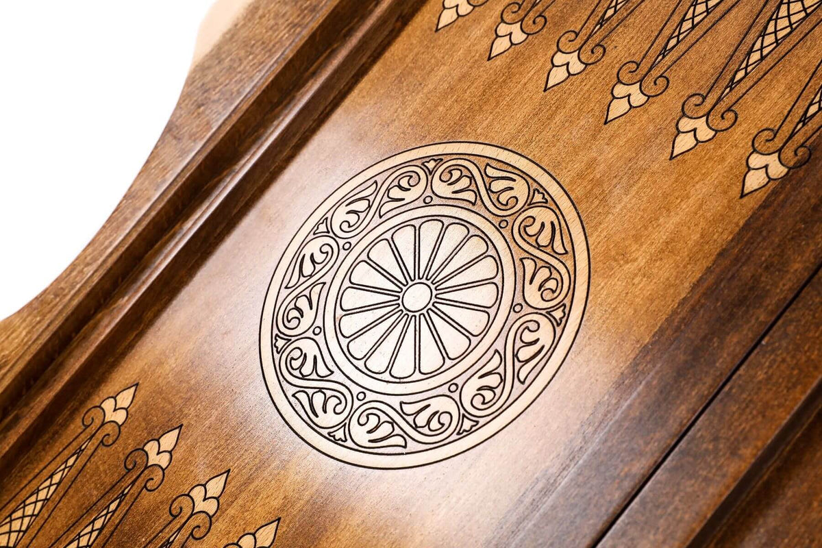 Plateau de Backgammon avec Paysage Naturel Motifs